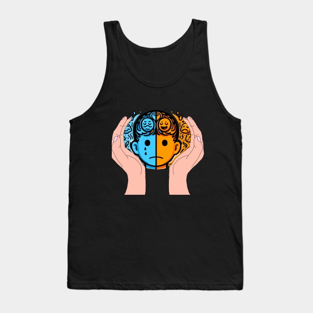 2 emotional boys, mental health, 2 hands supporting Tank Top by zinfulljourney